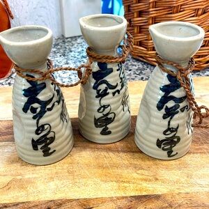 3 Sake bottles